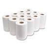 Morcon Paper Hardwound Paper Towels, 1 Ply, Continuous Roll Sheets, 350 ft, White, 12 PK MOR W12350